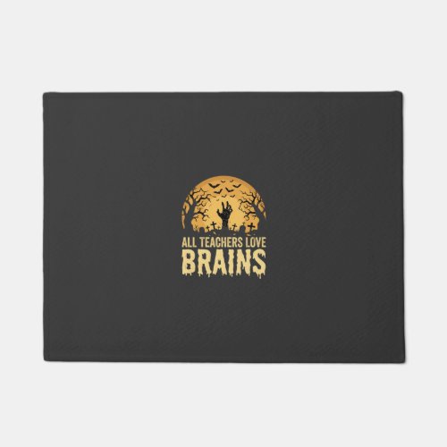 Halloween Teacher Brains Doormat