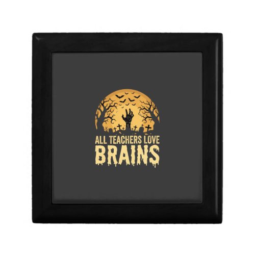 Halloween Teacher Brains Gift Box
