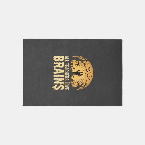 Halloween Teacher Brains Rug