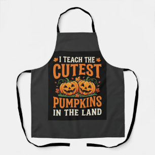 Halloween Teacher Cutest Pumpkins Design_1 Apron