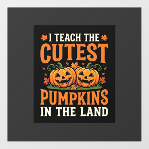 Halloween Teacher Cutest Pumpkins Design_1 Floor Decals