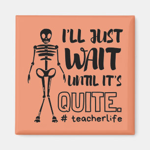 Halloween Teacher Fall Teacher Magnet