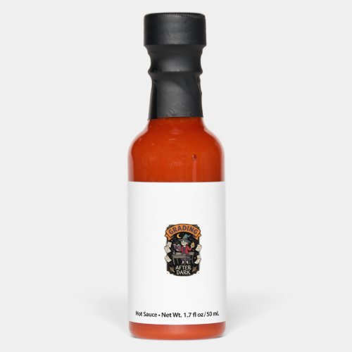 Halloween Teacher Grading After Dark Hot Sauces