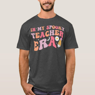 Halloween Teacher Groovy T-Shirt