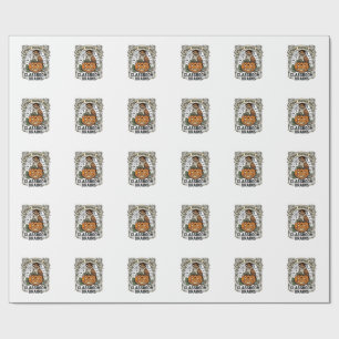 Halloween Teacher Pumpkin Owl Vintage School Shirt Wrapping Paper