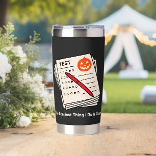 Halloween Teacher Shirt   Funny Teacher Halloween  Insulated Tumbler