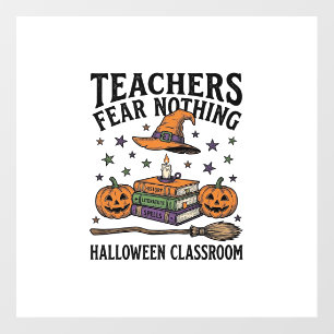 Halloween Teacher Shirt With Witchy Books_1 Floor Decals