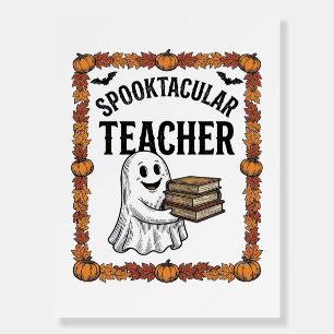Halloween Teacher Spooktacular Ghost Books Vintage Foam Board