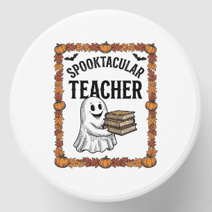 Halloween Teacher Spooktacular Ghost Books Vintage Mini Candle Favors