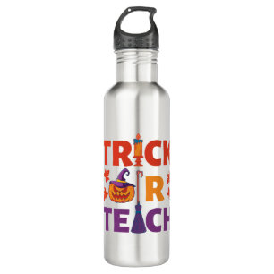 Halloween Teacher Trick Or Teach Stainless Steel Water Bottle