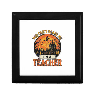 Halloween Teacher Vintage Funny Spooky School Desi Gift Box