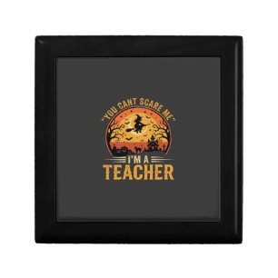 Halloween Teacher Witch Cat Design Gift Box