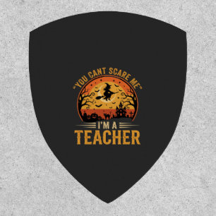 Halloween Teacher Witch Cat Design Patch