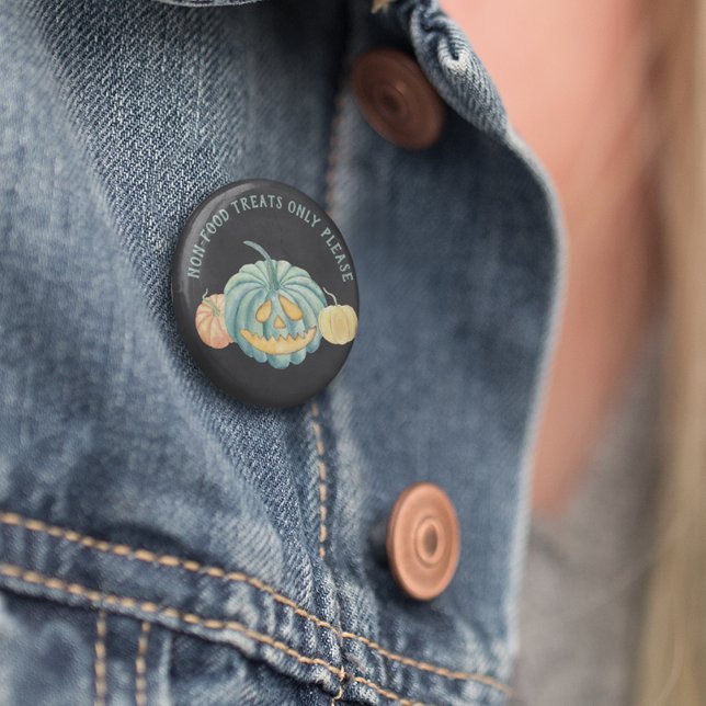 Halloween Teal Pumpkin Allergy Awareness Button (Creator Uploaded)