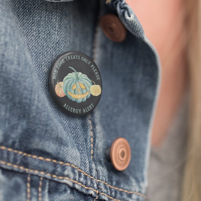 Halloween Teal Pumpkin Allergy Awareness Button (Creator Uploaded)