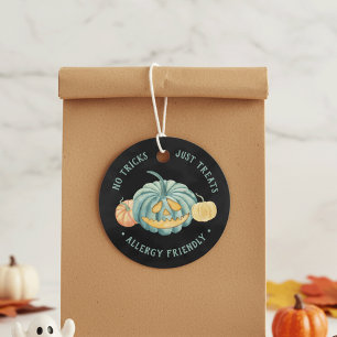 Halloween Teal Pumpkin Allergy Friendly Treats Favor Tags