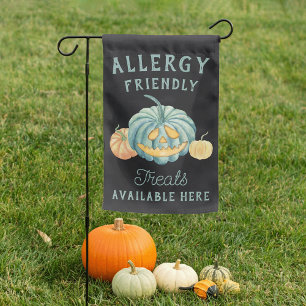 Halloween Teal Pumpkin Allergy Friendly Treats Garden Flag