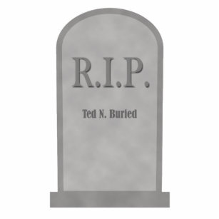 Halloween Ted N. Buried Tombstone Photo Sclupture Cutout