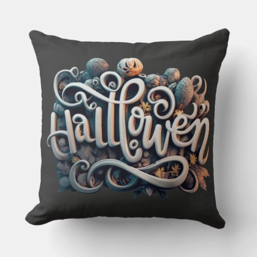 Halloween Tee 4 Throw Pillow
