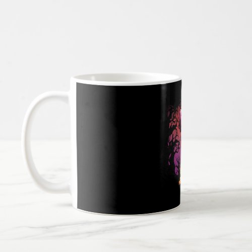 Halloween Tee Flamingoween Witch And Brooms Coffee Mug