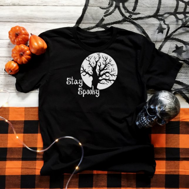 Halloween Tee - Stay Spooky: Creepy tree, moon (Creator Uploaded)