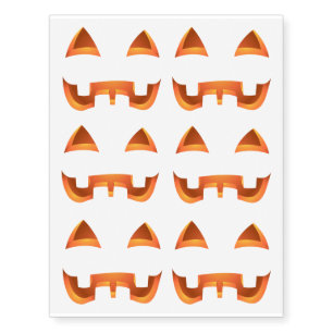 Halloween Temporary Tattoo Pumpkin Skin Art Gifts