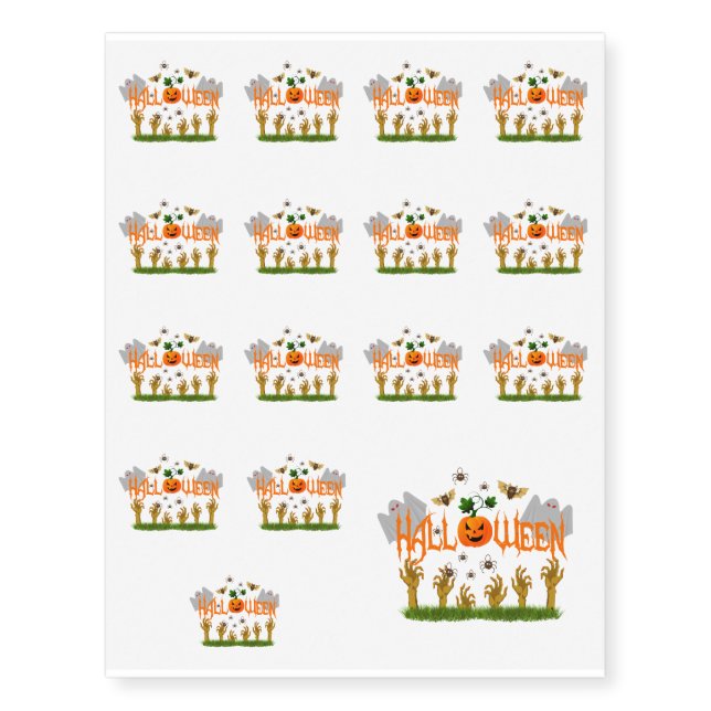 Halloween Temporary Tattoos (Front)