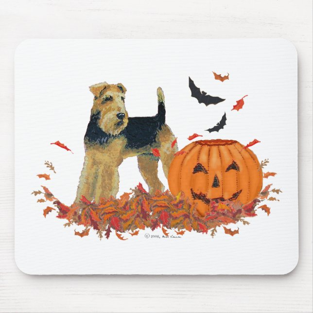 Halloween Terrier Mouse Pad (Front)