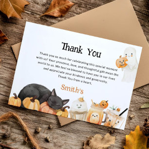 Halloween  thank you card