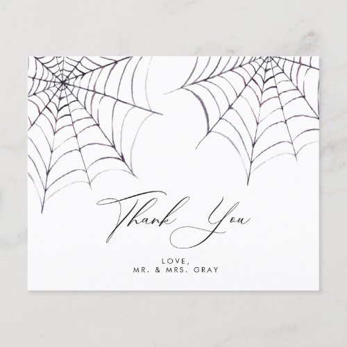 Halloween Thank You Card  Budget Flyer