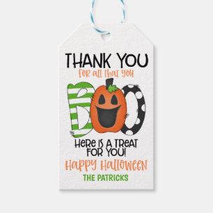 Halloween Thank You Gift Tag