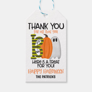 Halloween Thank You Gift Tag