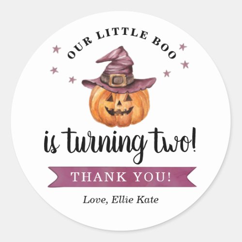 Halloween Thank You Sticker