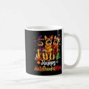 Halloween Thanksgiving Christmas German Shepherd D Coffee Mug