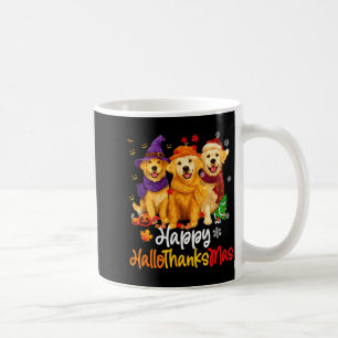 Halloween Thanksgiving Christmas Golden Retriever  Coffee Mug
