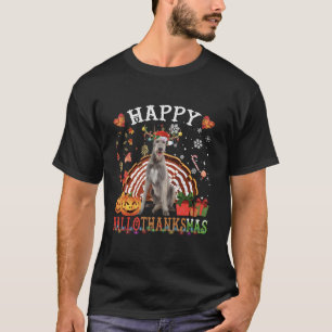 Halloween Thanksgiving Christmas Irish Wolfhound X T-Shirt