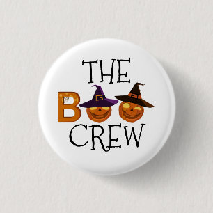 Halloween The Boo Crew Illustration Button