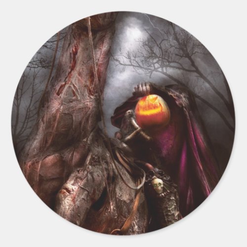 Halloween _ The Headless Horseman Classic Round Sticker