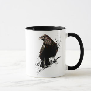 Halloween, The Raven, Black Bird Goth Mug