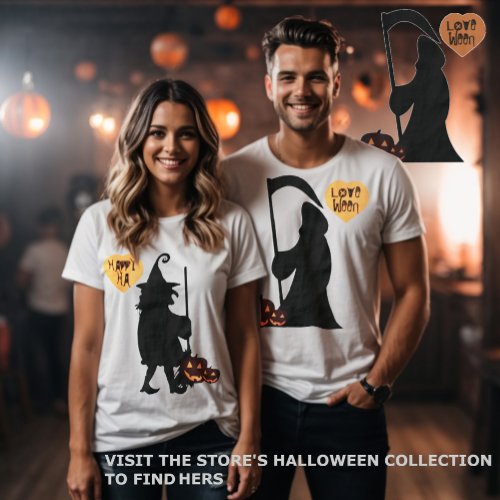 Halloween The Reaper Hauntingly in Love T_Shirt