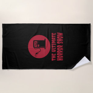 Halloween -The Ultimate Horror Show at Gas Station Beach Towel