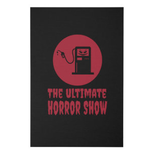 Halloween -The Ultimate Horror Show at Gas Station Faux Canvas Print