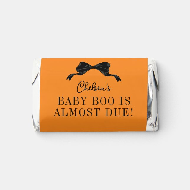 Halloween Theme Baby Boo Shower Hershey's Miniatures (Front)