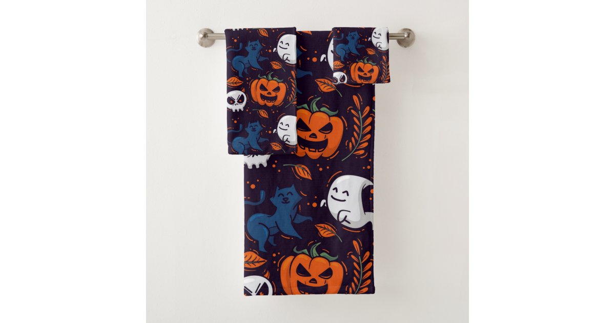 Halloween Theme Bath Towel Set | Zazzle
