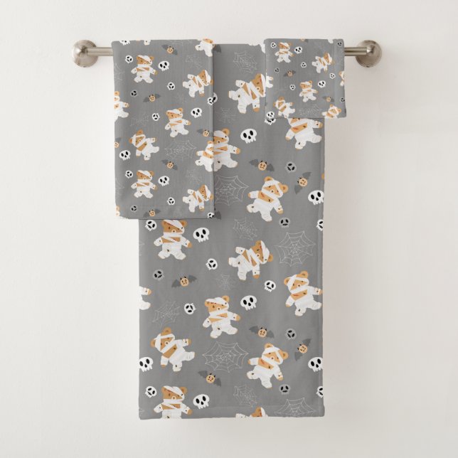 Halloween Theme Bath Towel Set (Insitu)
