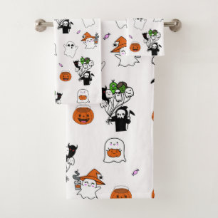 Halloween Theme Bath Towel Set