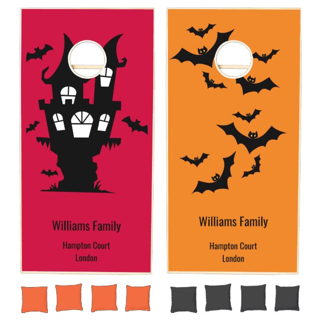 Halloween Theme Cornhole Bag Toss Cornhole Set (Set)