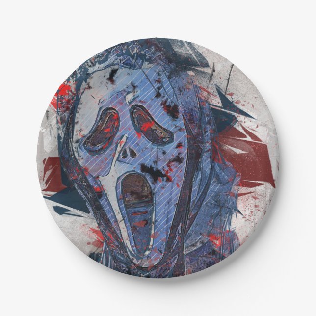 Halloween Theme Ghost Paper Plates (Front)