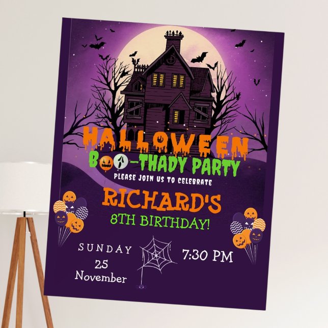 Halloween Theme Kids Birthday Party Foam Board (Creator Uploaded)