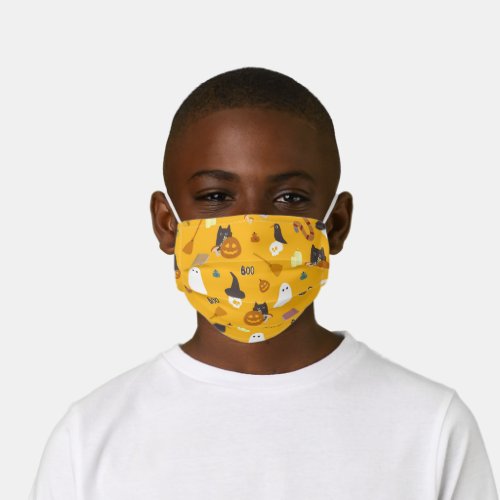 Halloween Theme October Pattern  Kids Cloth Face Mask